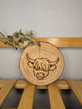 Hanging Highland Cow Portrait
